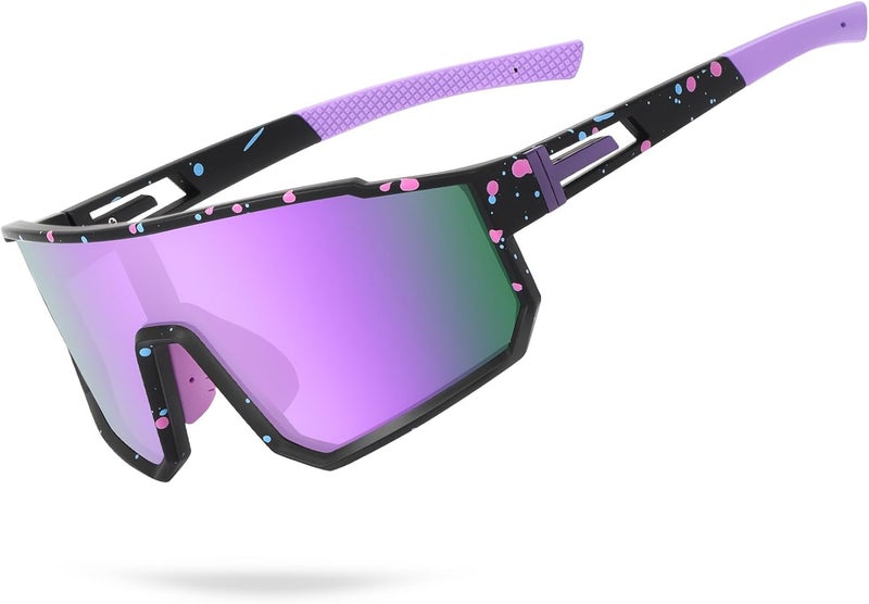 Derowern Youth Baseball Sunglasses, Kids Polarized Sports Sunglasses,UV400 Protection Glasses for Boys Girls Softball Cycling - Image 1